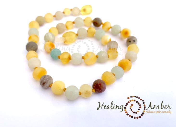 Baltic Amber Healing Necklace - Infant Size 11"