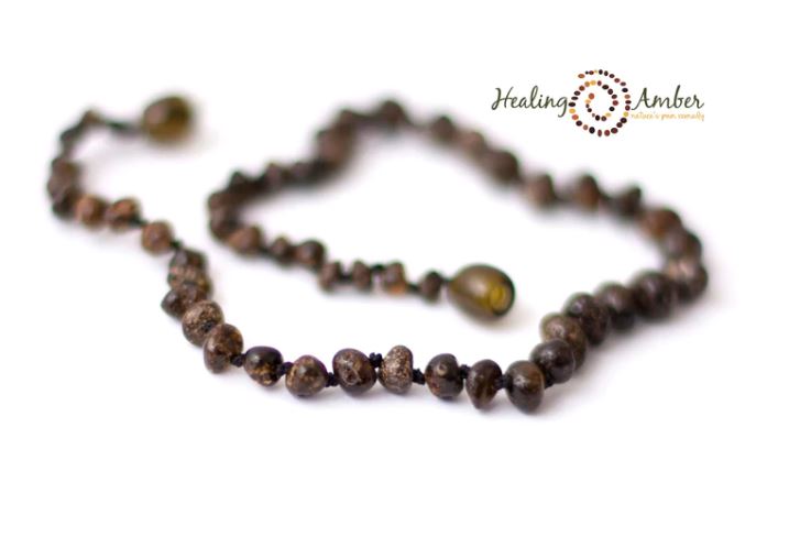 Baltic Amber Healing Necklace - Toddler/Child Size 13"