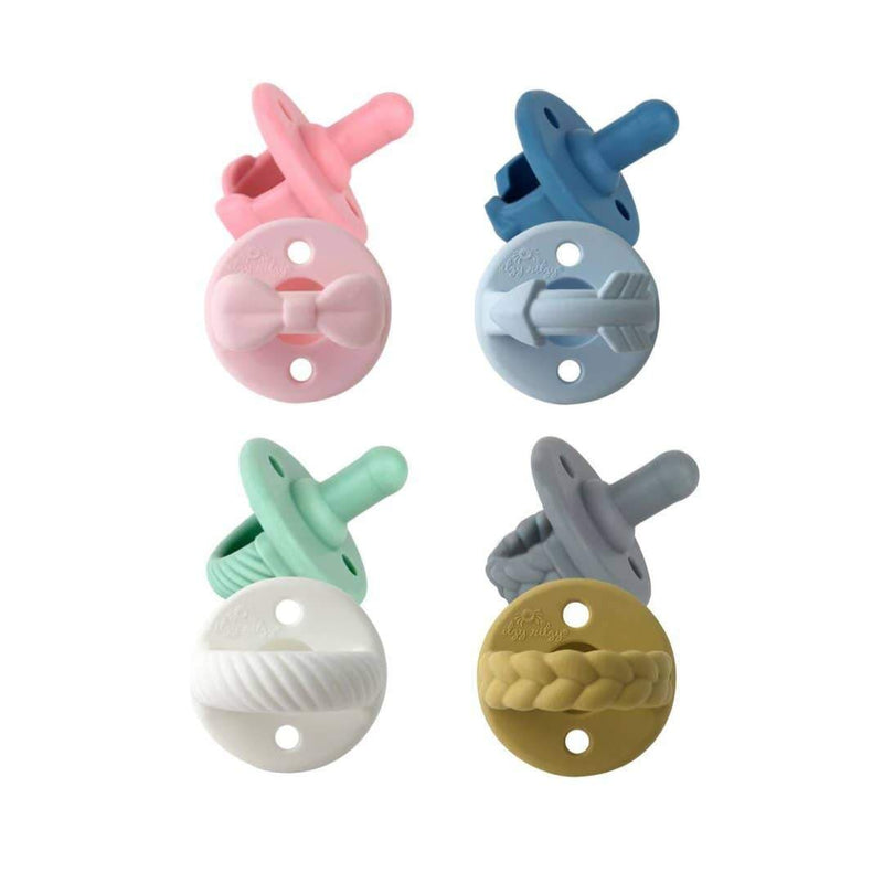Itzy Ritzy Sweetie Soothers Silicone Pacifier 2 pack Mint Cable