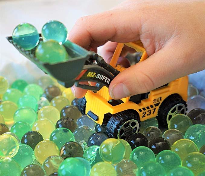SENSORY4U Dew Drops Construction Zone Sensory Bin Kit