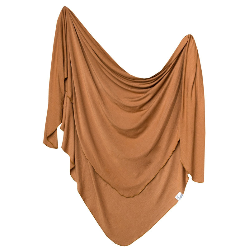 Copper Pearl Soft Knit Swaddle Blankets