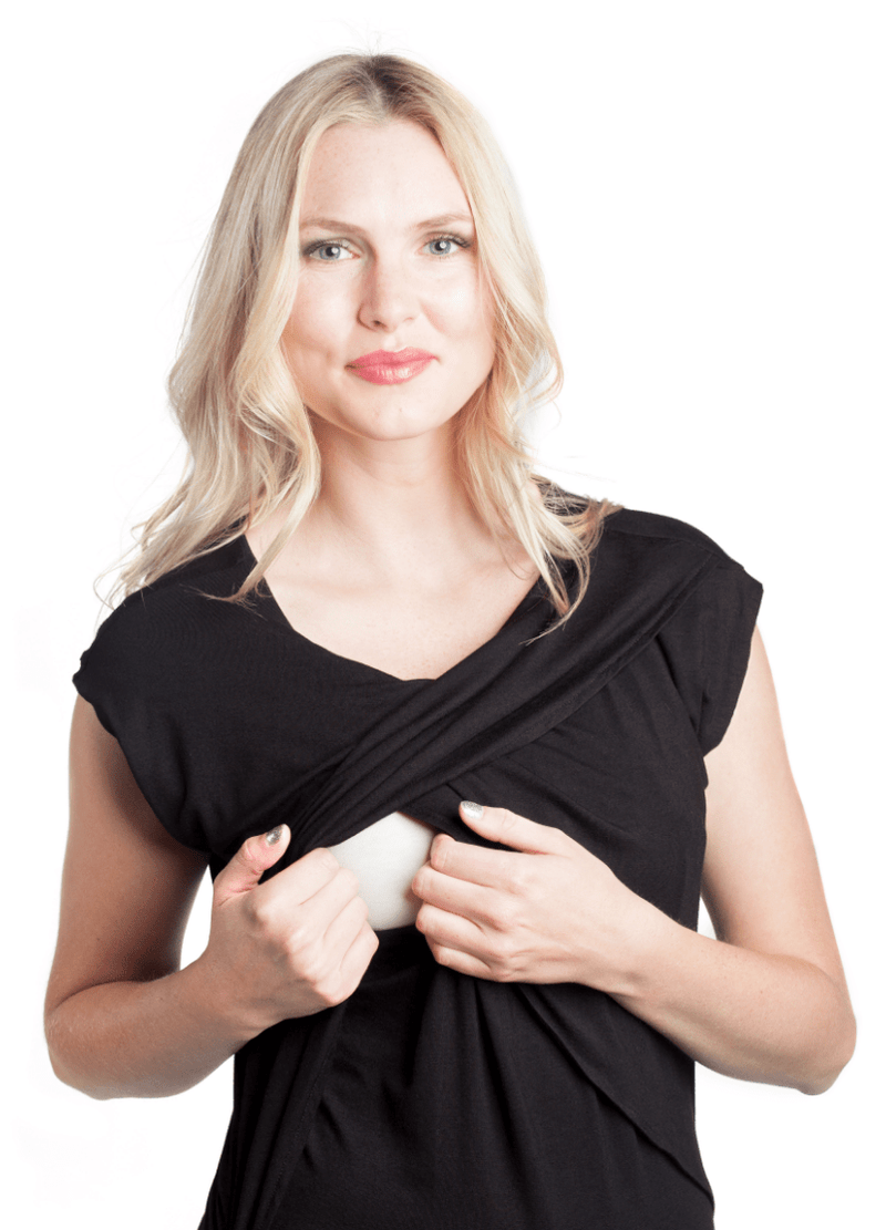 Miami Maternity and Nursing Ruched Mini Dress Savi Mom ***FINAL SALE NO RETURNS***