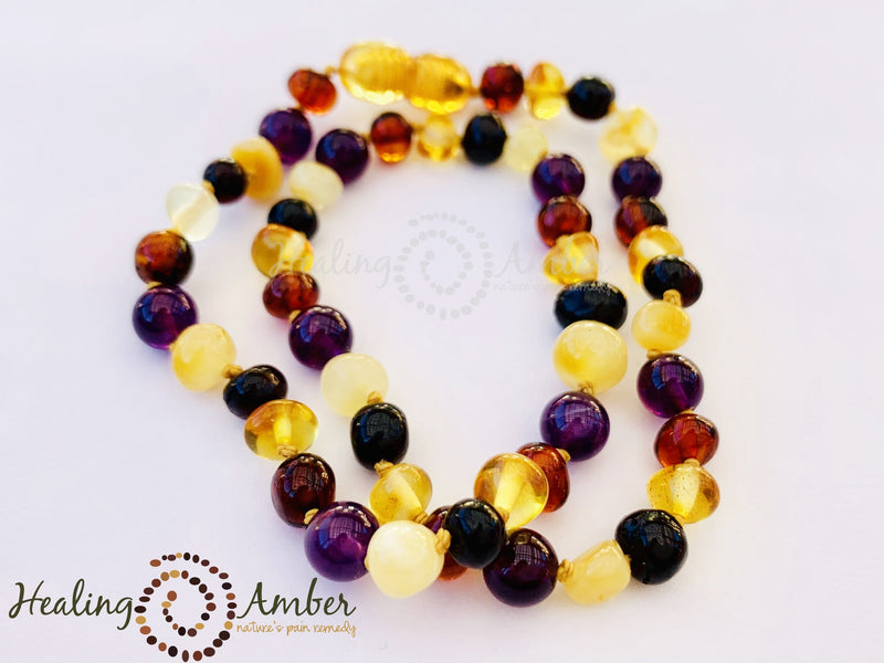 Baltic Amber Healing Necklace - Infant Size 11"