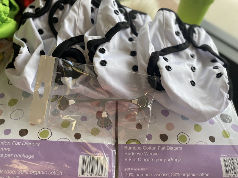 OsoCozy Basic Cloth Diaper Flats Kit