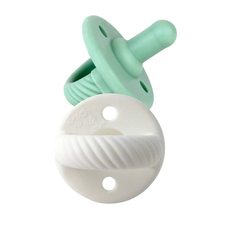 Itzy Ritzy Sweetie Soothers Silicone Pacifier 2 pack Mint Cable
