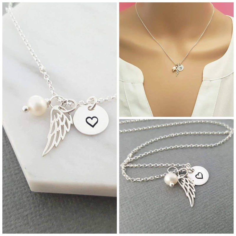 CY Design Studio Angel Wings Necklace Silver