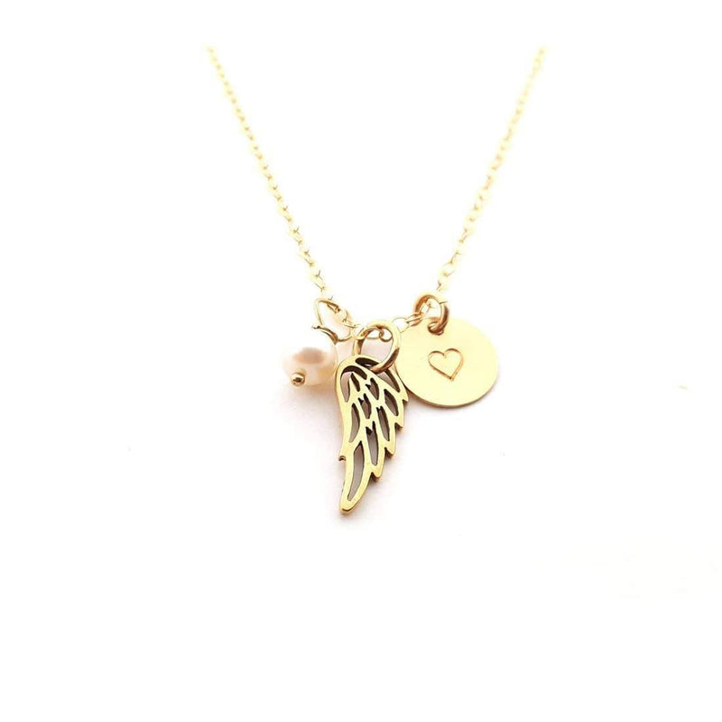 CY Design Studio Angel Wings Necklace Gold