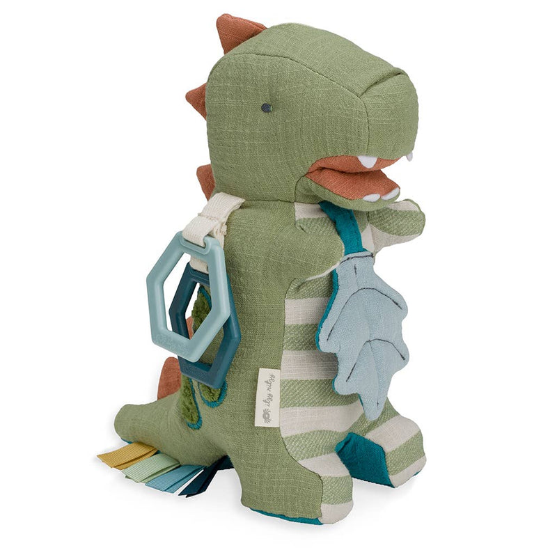 Itzy Ritzy Link & Love Dino Activity Plush with Teether Toy