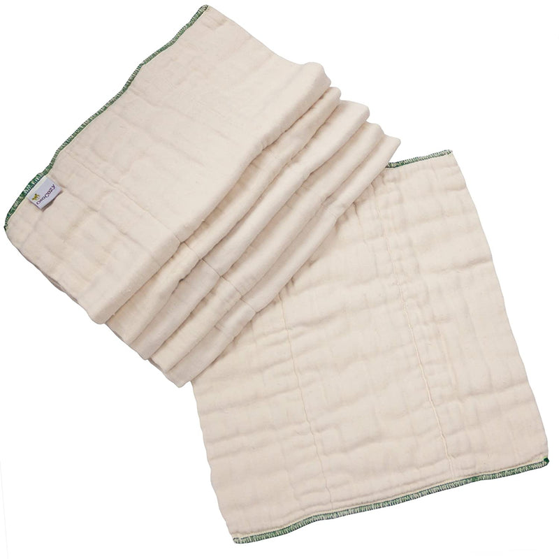 OsoCozy 100% Certified Organic Cotton Pre-folded Diapers