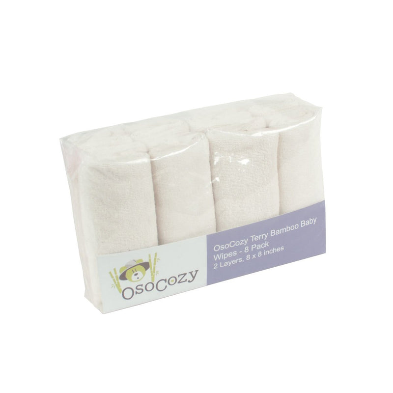 Osocozy Bamboo Baby Wipes - package of 8