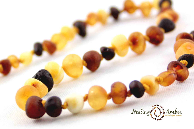 Baltic Amber Healing Necklace - Toddler/Child Size 13"