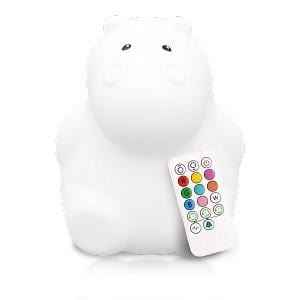 Lumipets Rechargable Color Changing Night Light Hippo